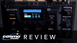 Demo Review of the NEW Zoom B6 Bass Multi Effects Processor