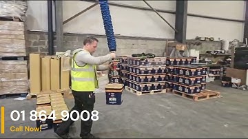 Vacuum Lifter for Lifting 25kg Buckets by the Handle - One Stop Handling Ireland