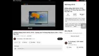 Quảng Cáo Sharp Aquos trên VTV3 (2013)