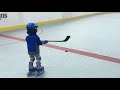 Eli&#39;s first time on a Roller Hockey Rink