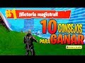 10 CONSEJOS para GANAR en FORTNITE: Battle Royale