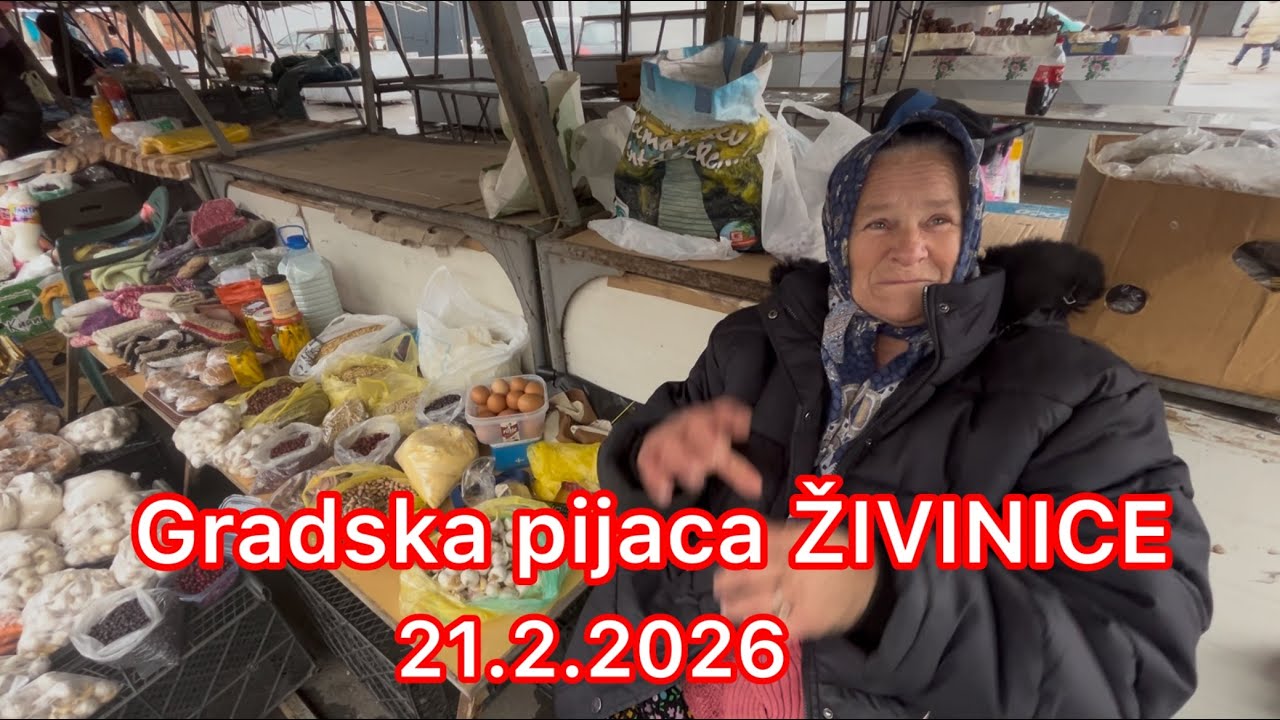Pijaca gradska ŽIVINICE napolju zima a na licu toplih osmijesi prodavača