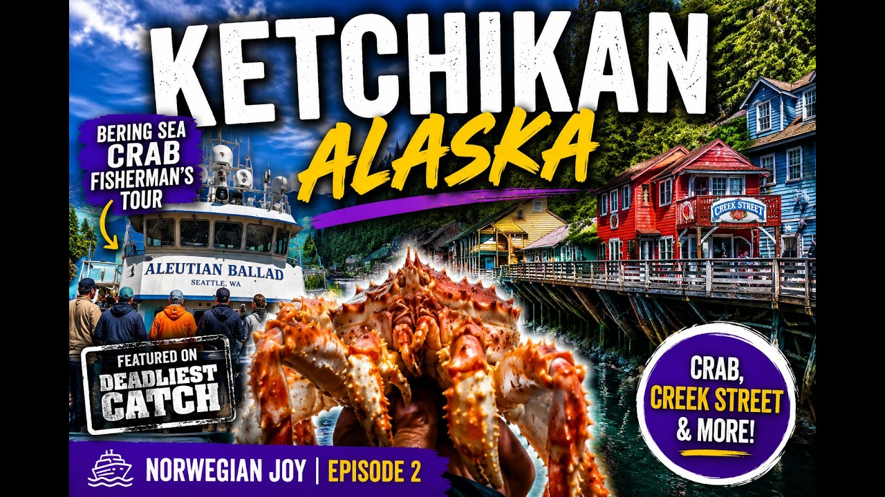 Ketchikan, Alaska Cruise Port Guide | Bering Sea Crab Fisherman's Tour | Norwegian Joy | Episode 2