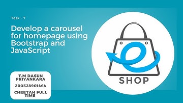 Develop a carousel for homepage using Bootstrap and JavaScript