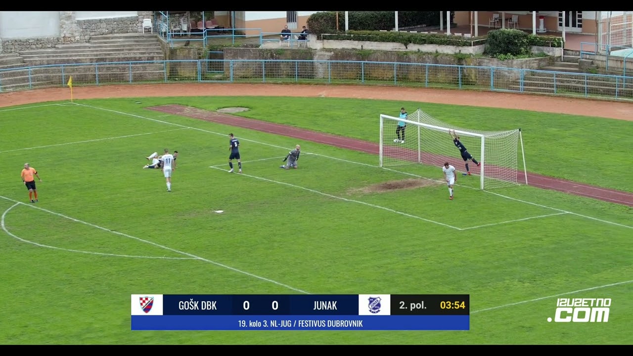 GOŠK Dubrovnik 1919 - Junak Sinj 1:0 (sažetak 19. kola 3. NL - jug, 16.3.2024.)