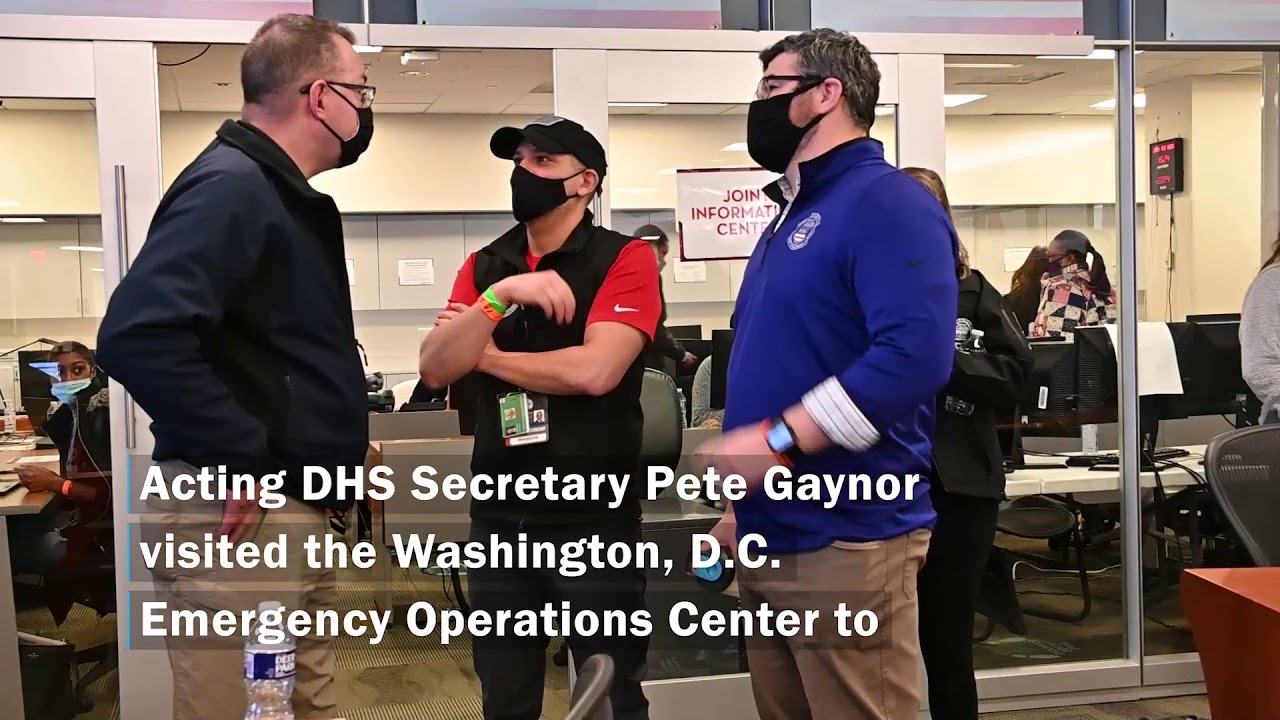 Acting Dhs Secretary Visits D C Emergency Operations Center Youtube