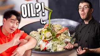 Pro Chef Reacts... To Uncle Roger HATING Nick's Authentic Green Curry!