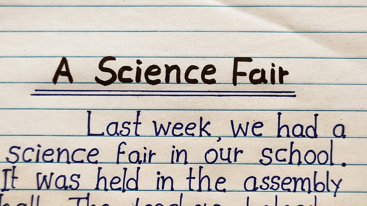science fair essay format