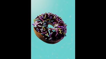 My first 3D donuts #blender #motiondesign