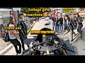 Zx10r shocking girls reactions  cute college girls reactions  girls shocking pro rider is back