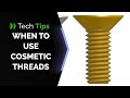 Why Cosmetic Threads Are Usually the Better Choice in Onshape - Tech Tip