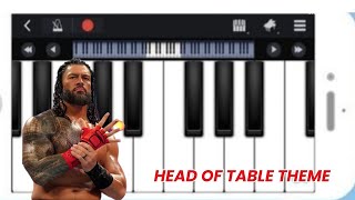 Roman Reigns Theme Song  | Head of The Table |  Piano Notes | WWE screenshot 1