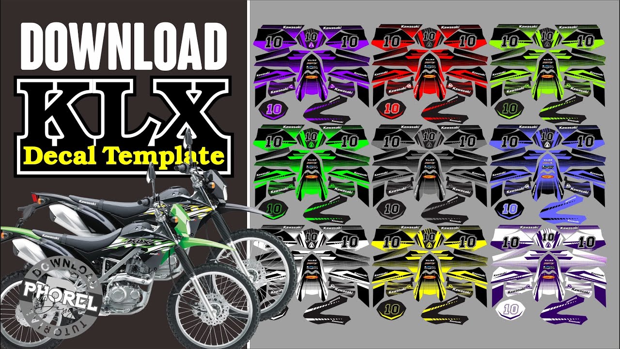 Free Decal Klx Template Real Size Cc Youtube