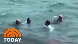 Good Samaritans jump into ocean to save boy caught in rip current