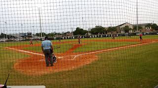 Ian pitching for the first time