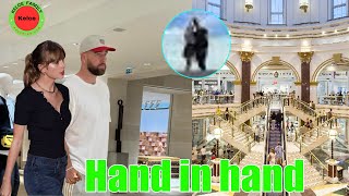 OMG! Taylor Swift & Travis Kelce hold hands at Plaza Norte 2 shopping center in Madrid, Spain