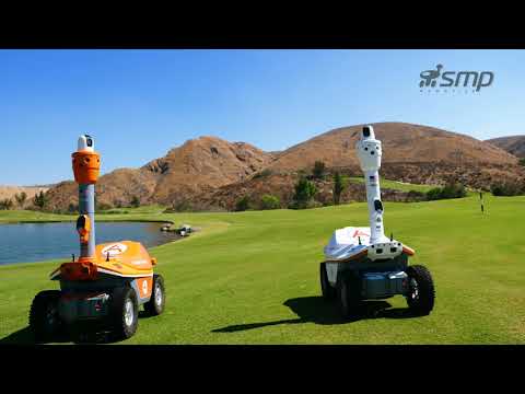 Security robots to prevent intrusion and vandalism on the golf course