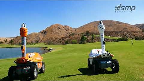 Security robots to prevent intrusion and vandalism on the golf course