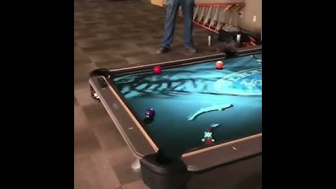 Amazing interactive pool table top!
