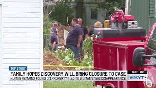 Remains located on property connected to Anna Manning investigation