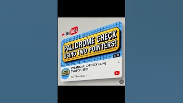 Palindrome Check Using Two Pointers!