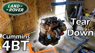 Engine Basic Tear Down × 4BT Cummins Discovery #2 [Land Rover Build]