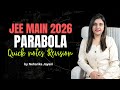 PARABOLA : Notes Revision One Shot | All Concepts Covered | JEE Main &amp; Advanced 2026