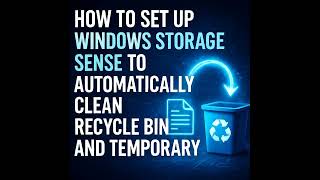 How to Set Up Windows Storage Sense to Automatically Clean Recycle Bin