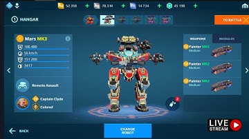 WAR ROBOTS LIVE STREAM MK3 MARS FAINTER HOW GOOD IS IT? #WARROBOTS