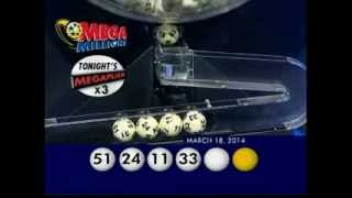 MegaMillions Results Winning Numbers 18th March 2014