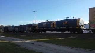 (HD) CSX Q438-31\  Stopped @ Hamlet Ave. Waiting On Q401 In Hamlet,NC