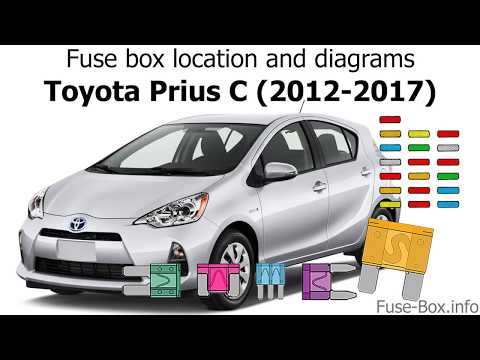 Fuse box location and diagrams: Toyota Prius C (2012-2017)