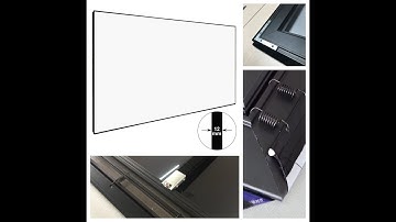 Ultra thin bezel fixed frame projection screen (slim frame screen )