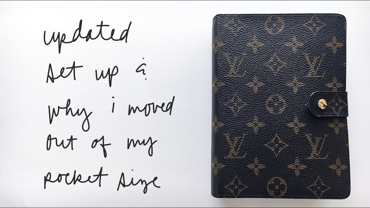 Flip Thru of My Louis Vuitton MM Personal Size Planner Setup 