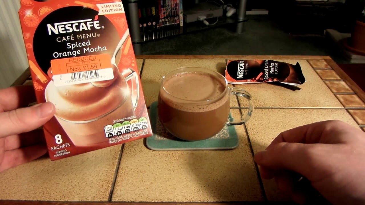 Limited Edition Nescafe Cafe Menu Spiced Orange Mocha