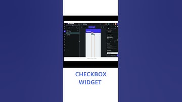 FLUTTERFLOW CHECKBOX WIDGET #flutterflow #videotutorial #shorts #checkbox