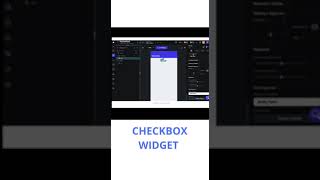 FLUTTERFLOW CHECKBOX WIDGET #flutterflow #videotutorial #shorts #checkbox