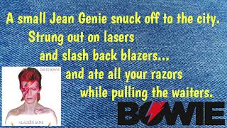 The Jean Genie (Lyrics) - David Bowie | Correct Lyrics