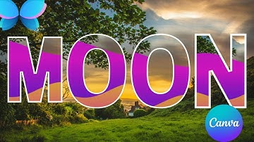 How to Create Gradient Liquid Text Animation in Canva | Liquid Text Animation on Canva #canva