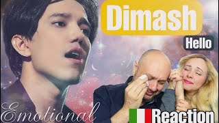 Dimash - HELLO REACT| 🇮🇹ITALIAN AND 🇨🇴COLOMBIAN REACTION❤️ subtitles all linguage