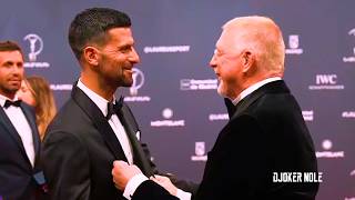 Novak Djokovic Hugs Boris Becker In The Middle Of The Interview