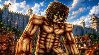 I Survived 100 Days as EREN YEAGER in Attack on Titan Minecraft