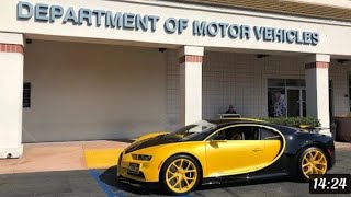 17 years OLD  takes DMV driver's  test in Bugatti chiron ||2020