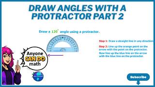 Draw Angles With A Protractor Part 2