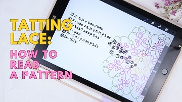 16 - Beginners Shuttle Tatting | How to read a tatting lace pattern  ENG SUB 1080p