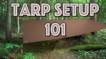 Camping Tarp Setup for Beginners!