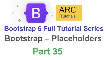 Bootstrap Tutorial For Beginners #35 - Bootstrap Placeholders Tutorial | Bootstrap Tutorial