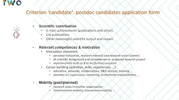 FWO Instruction Clip - Internal Evaluation Reports (Postdoctoral Fellowship program)