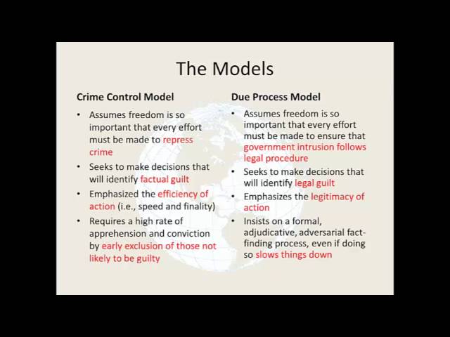 difference between crime control and due process