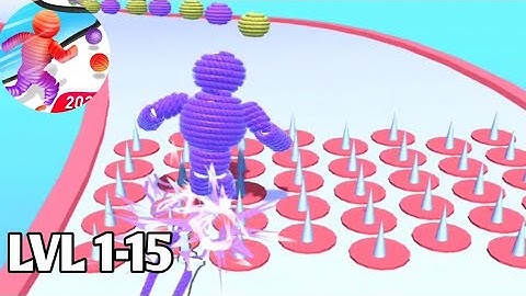 Rope Man Run | Level 1-15 Gameplay Walkthrough Part 1 (Android, iOS)